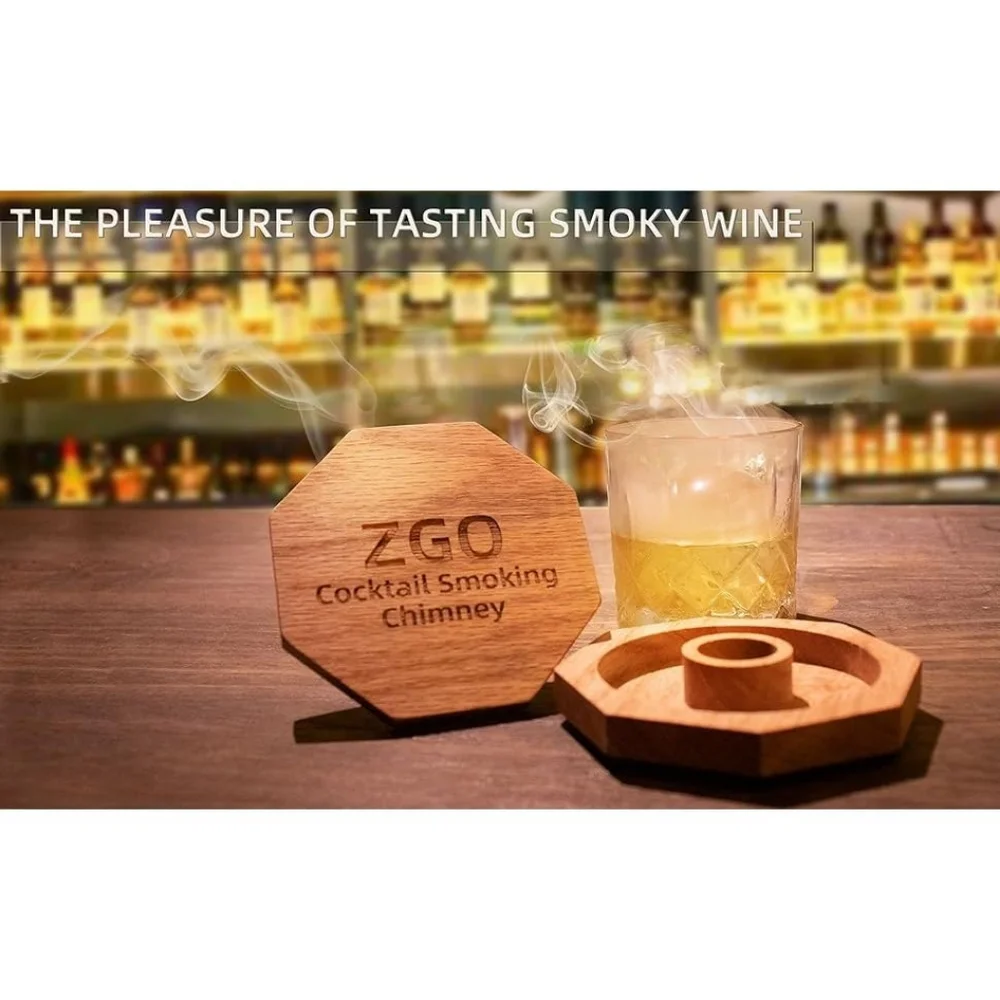 Men's Cocktail Smoker Kit for Cocktails Wine Whiskey Bourbon